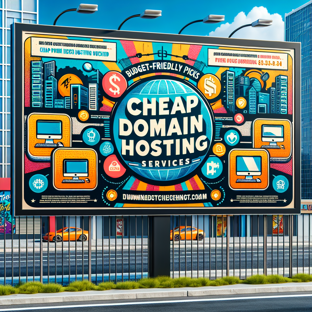 Cheap Domain Hosting: "Budget-Friendly Picks for Cheap Domain Hosting Services"