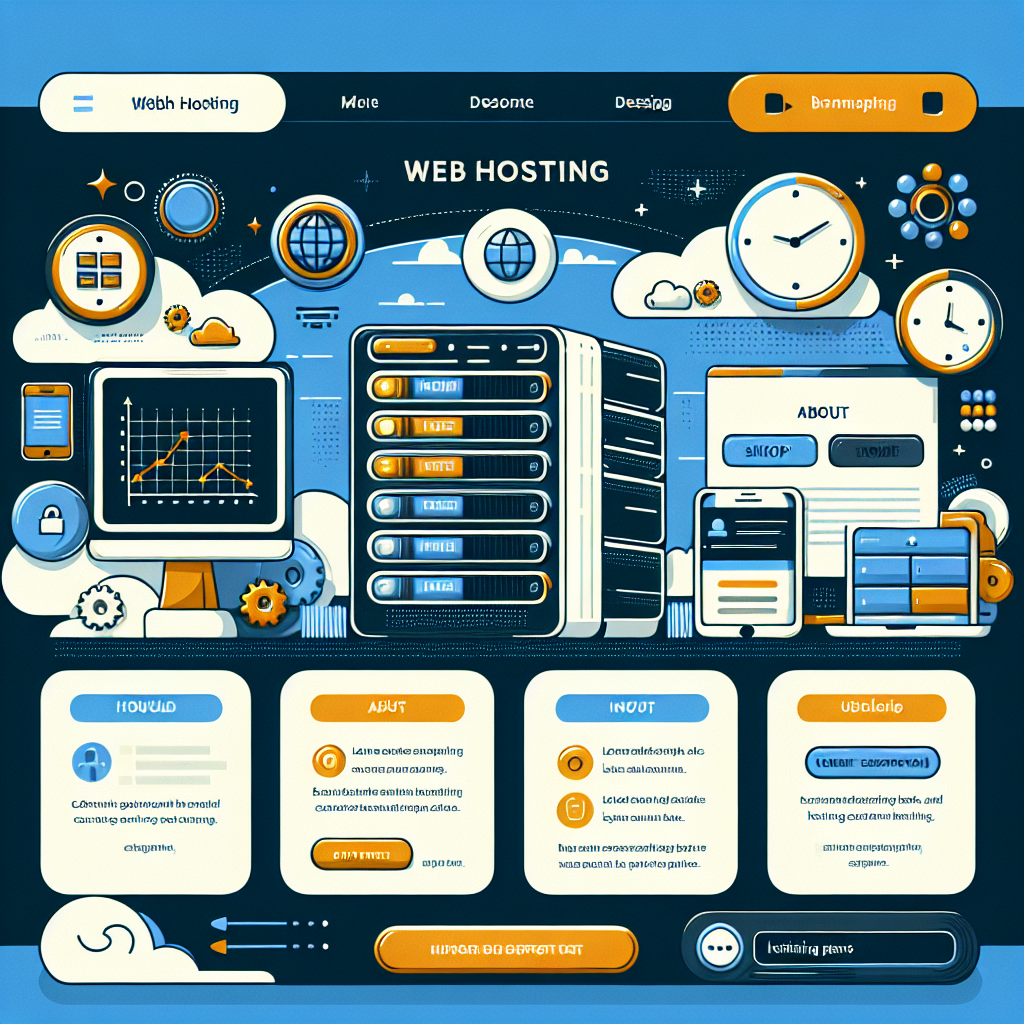 Web Hosting Template: "Customizable Web Hosting Template Designs for Your Hosting Business"