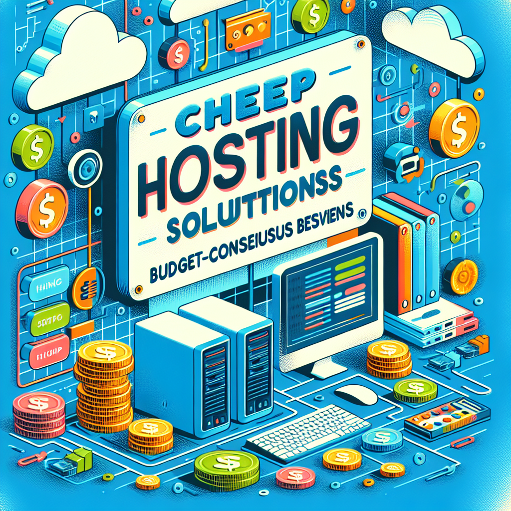 Cheap Hosting: "Cheap Hosting Solutions for Budget-Conscious Website Owners"
