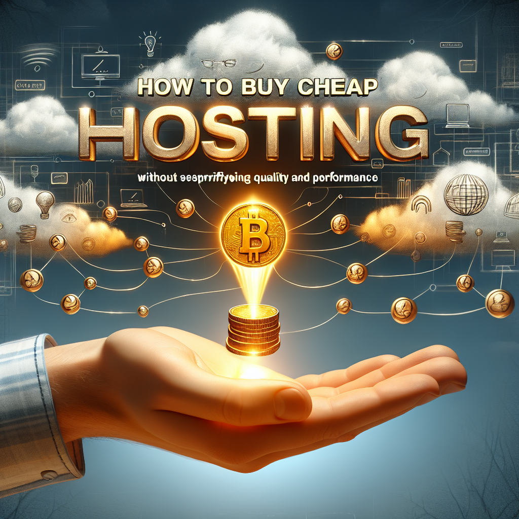 Buy Cheap Hosting: "How to Buy Cheap Hosting Without Sacrificing Quality and Performance"