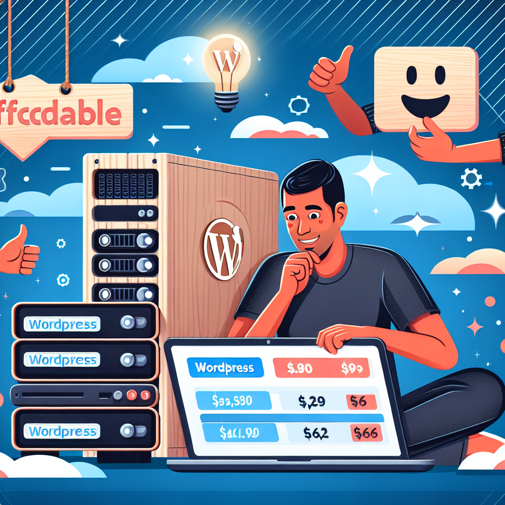 Cheap WordPress Hosting: "Affordable WordPress Hosting Options for Budget-Conscious Users"
